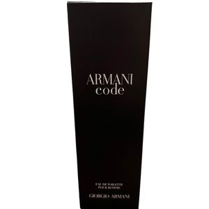New in box Giorgio Armani Code cologne 4.2 Fl oz. Can be unisex.